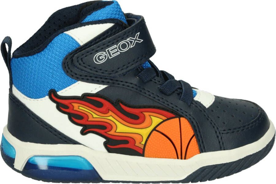 GEOX INEK JONGENS Sneakers MARINEBLAUW LICHTBLAUW