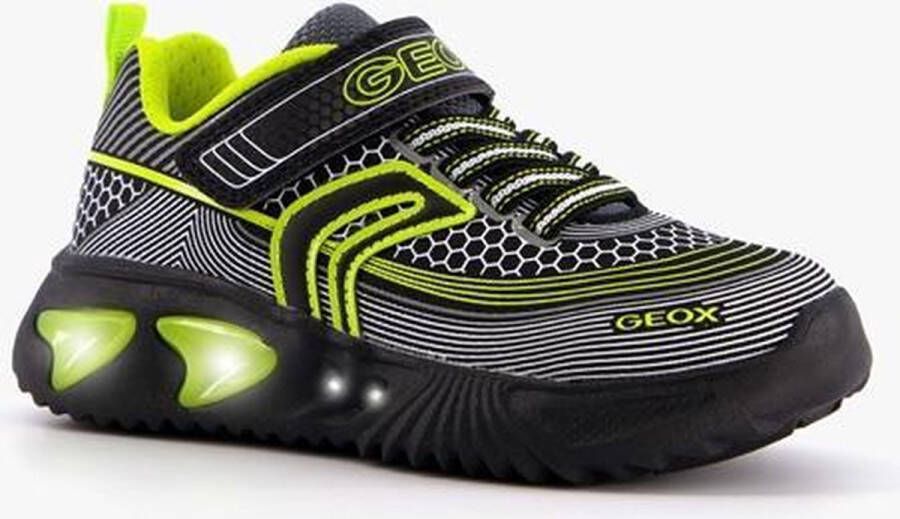 GEOX jongens sneakers met lichtjes Zwart - Schoenen.nl
