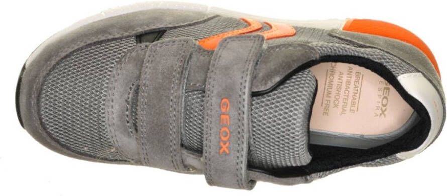 GEOX Jongenschoenen Velcro Grijs Oranje