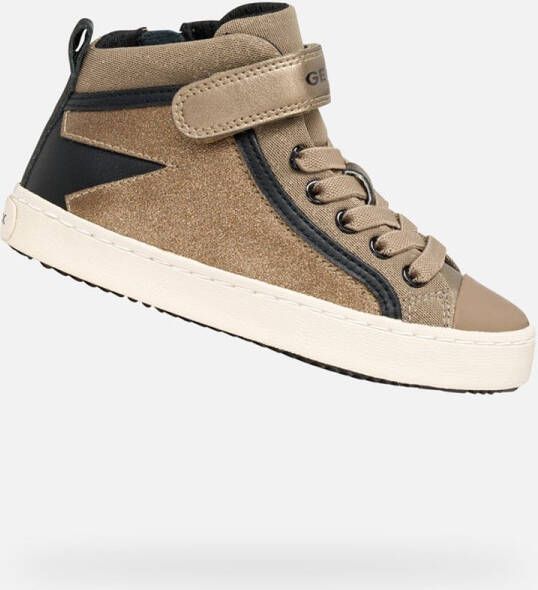 GEOX KALISPERA MEISJES Sneakers DONKER BEIGE ZWART