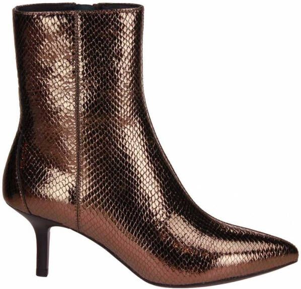 GEOX Kleopy Korte Laars Metallic Bruin