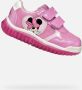GEOX LIGHTYLOO PEUTERMEISJES Sneakers DONKERROZE - Thumbnail 3