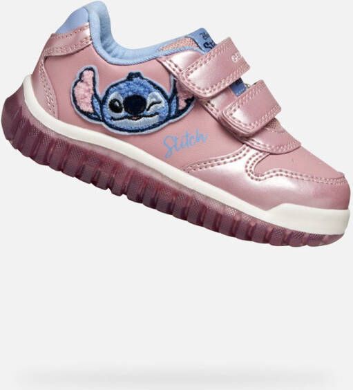 GEOX LIGHTYLOO PEUTERMEISJES Sneakers ROZE BLAUW