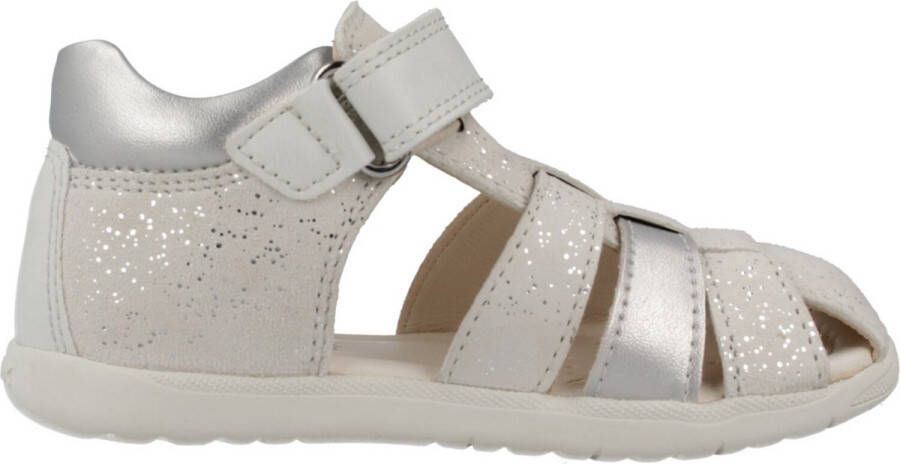 GEOX SANDAAL MACCHIA DREUMES Sandalen WIT ZILVER