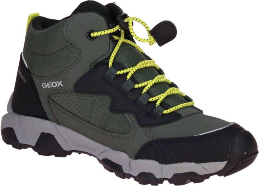GEOX MAGNETAR ABX TIENERS Sneakers MILITAIR GROEN KALK