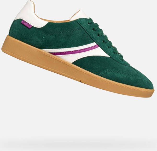 GEOX MELEDA DAMES Sneakers GROEN WIT