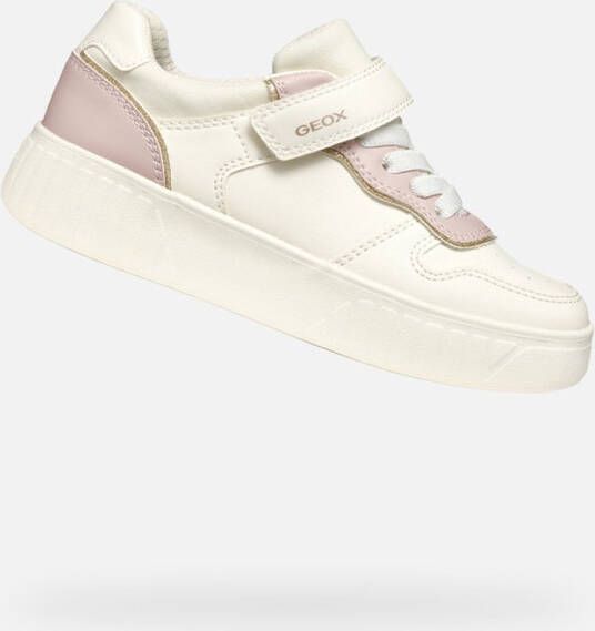 GEOX MIKIROSHI MEISJES Sneakers LICHT IVOOR LICHTROZE