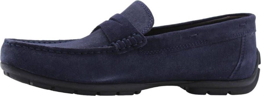 Geox Blauwe Mocassin Loafers voor Mannen Blue Heren