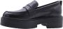 Geox Zwarte Leren Spherica Stijl Black - Thumbnail 1