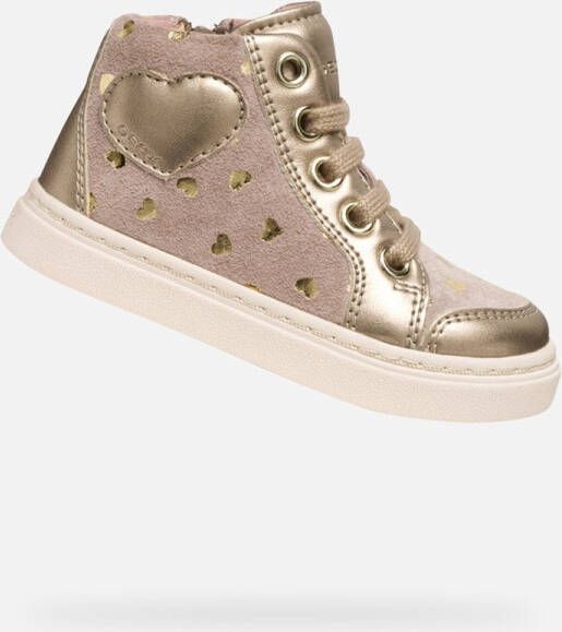 GEOX NASHIK PEUTERMEISJES Sneakers DONKERBEIGE