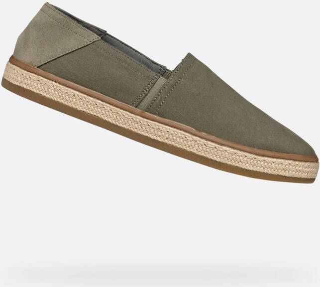 GEOX PANTELLERIA HEREN Espadrilles LICHT OLIJFGROEN