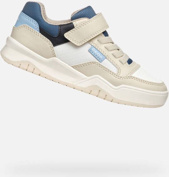 Geox Sneakers J Perth retro sneaker slip-on sneaker met klittenbandsluiting