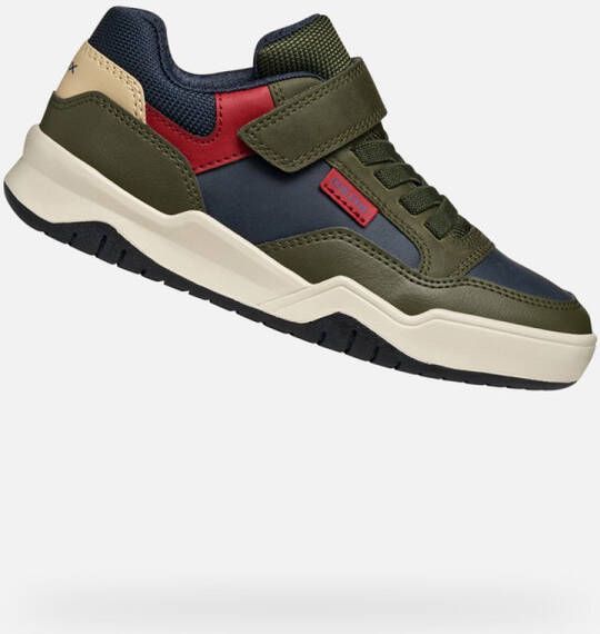 GEOX PERTH Sneakers MILITAIR GROEN MARINEBLAUW