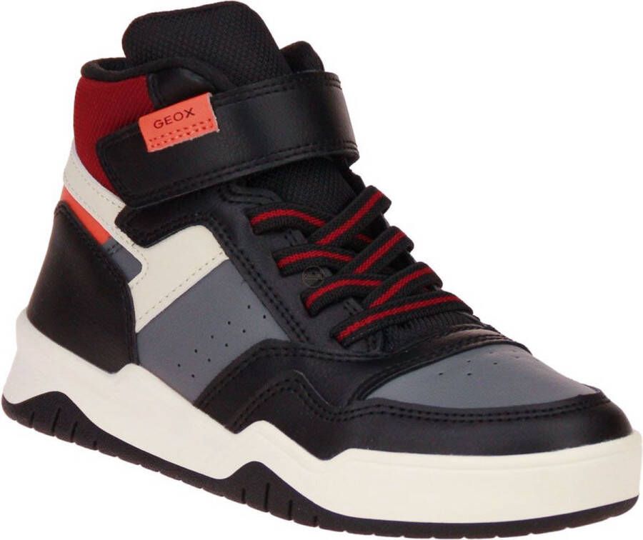 GEOX Perth Zwart-Grijze-Oranje Sneaker