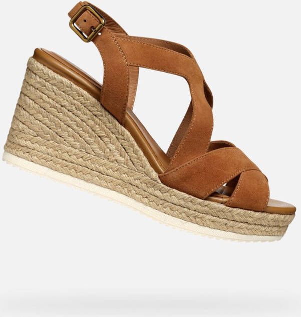 GEOX PONZA DAMES Sandalen COGNAC