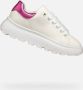 GEOX PUFFYPOP MEISJES Sneakers WIT FUCHSIA - Thumbnail 1