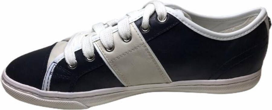 Geox Respira Geox veter sneakers New Club navy lt grijs