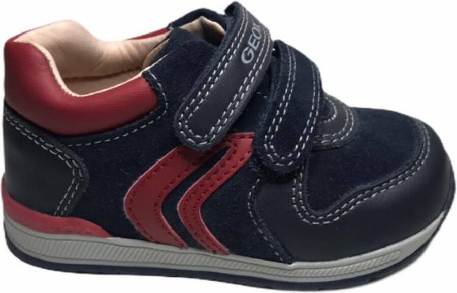 Geox Respira Geox velcro sneakers Rishon navy rood