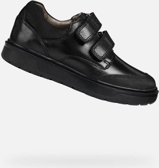 GEOX RIDDOCK JONGENS Veterschoenen ZWART