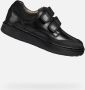 GEOX J Riddock Touch Fastening Leather Shoe (Black) - Thumbnail 1