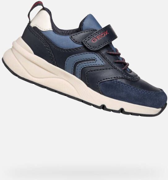 GEOX ROONER JONGENS Sneakers MARINEBLAUW DONKERROOD