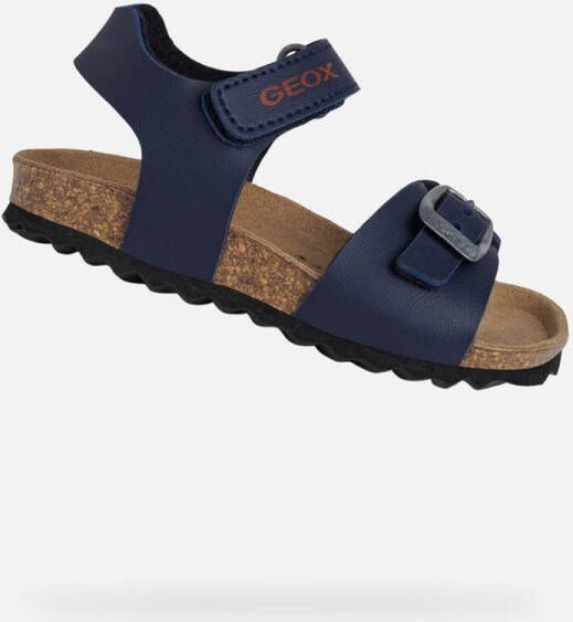 GEOX SANDAAL CHALKI PEUTER Sandalen MARINEBLAUW DONKERROOD