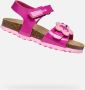 GEOX SANDAAL CHALKI PEUTERMEISJES Sandalen DONKERROZE - Thumbnail 1