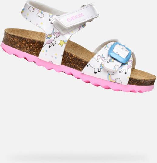 GEOX SANDAAL CHALKI PEUTERMEISJES Sandalen WIT