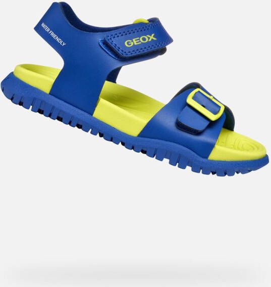 GEOX SANDAAL FUSBETTO TIENERS Sandalen KONINGSBLAUW FLUO GEEL
