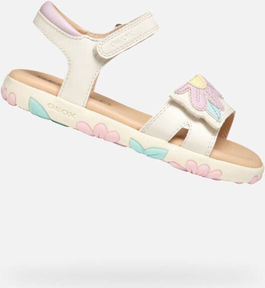 GEOX SANDAAL HAITI MEISJES Sandalen WIT ROZE