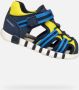 GEOX SANDAAL IUPIDOO PEUTER Sandalen MARINEBLAUW FLUO GEEL - Thumbnail 1