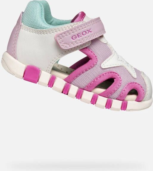 GEOX SANDAAL IUPIDOO PEUTER Sandalen WIT FUCHSIA