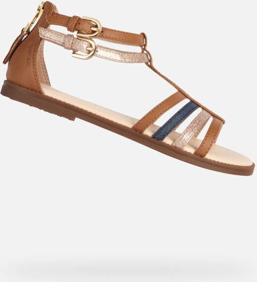 GEOX SANDAAL KARLY MEISJES Sandalen COGNA DUIFBLAUW