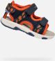 GEOX SANDAAL MULTY PEUTERJONGENS Sandalen MARINEBLAUW ORANJE - Thumbnail 1