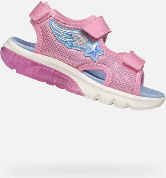 GEOX SANDAL CIBERDRON MEISJES Sandalen ROZE LICHT AZUURBLAUW