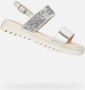 GEOX SANDAL CORALIE MEISJES Sandalen WIT LICHTZILVER - Thumbnail 1
