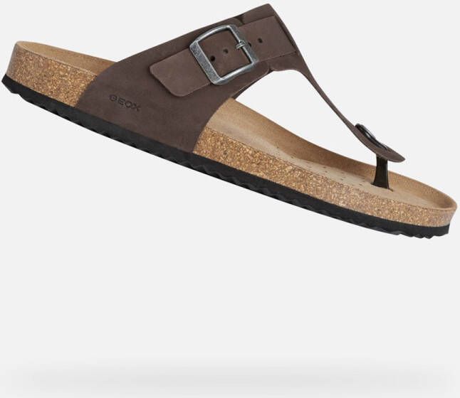 Geox Stijlvolle Slippers voor de Zomer Brown Heren