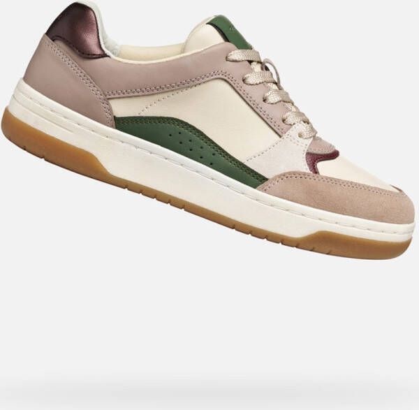 GEOX SEDRAL COURT DAMES Sneakers BEIGE ROOD