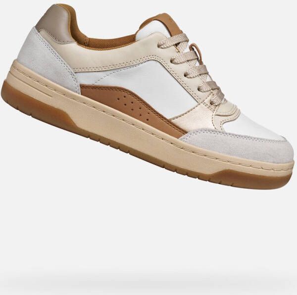 GEOX SEDRAL COURT DAMES Sneakers WIT BEIGE