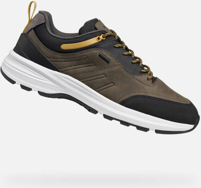 GEOX SENALES ABX Sneakers MILITAIR GROEN ZWART
