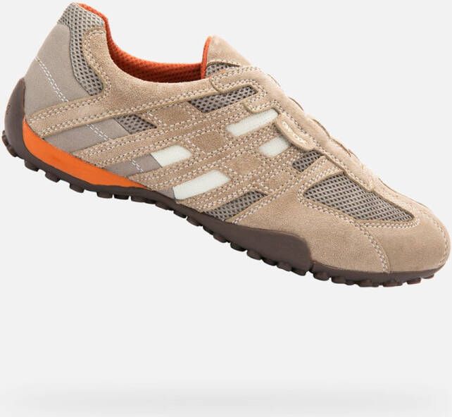 Geox Slip-on sneakers UOMO SNAKE Slipper vrijetijdsschoen met sierstiksels en speciale membraan