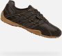 GEOX U Snake Original heren leren sportschoenen U55MNB 022EK Bruin - Thumbnail 1