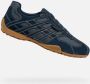 GEOX U Snake Original A heren leren sneaker slip-on U56MNB 022EK Blauw - Thumbnail 1