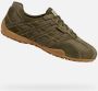 GEOX U Snake Original heren leren sportschoenen U55MNB 022EK Military - Thumbnail 1