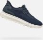 Geox Blauwe Casual Textiel Sneakers met 3cm Rubberen Zool Blue Heren - Thumbnail 1