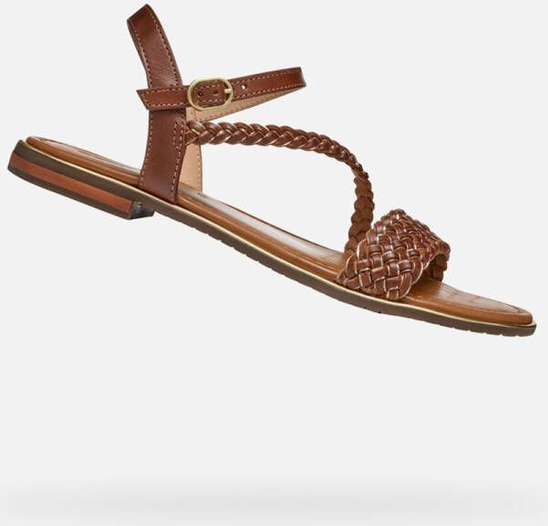 GEOX SOZY PLUS DAMES Sandalen TABAK LICHTGOUD