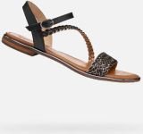 GEOX SOZY PLUS DAMES Sandalen ZWART GUNMETAL - Gunmetal/Grijs