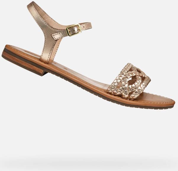 GEOX SOZY S DAMES Sandalen LICHT GOUD