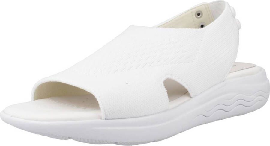 Geox Witte platte sandalen voor vrouwen White Dames