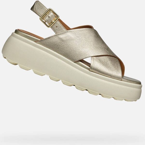 GEOX SPHERICA E S DAMES Sandalen LICHT GOUD